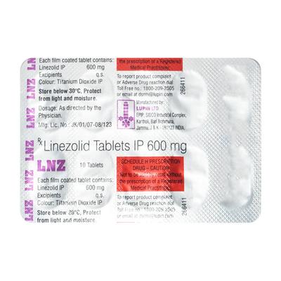 LNZ Tablet 10's - Bacterial Infections-OAB