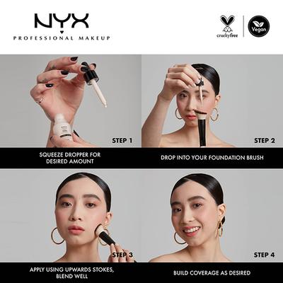 Nyx Professional Makeup Total Control Pro Drop Foundation - Nude 13 ml - Foundation