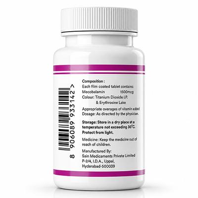Inlife Vitamin B12 Methylcobalamin 1500 mcg Tablets 60's - Multi-Vitamins