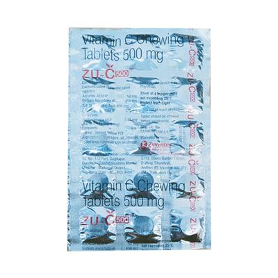 ZU C 500 Chewable Tablet 15's - Supplements-Vam