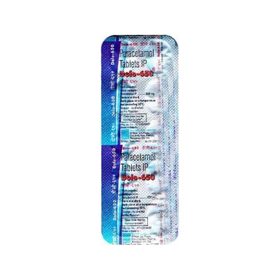 DOLO 650 Tablet 10's - Fever-Ana