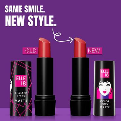 Elle 18 Color Pop Matte Lip Color, B01, Tan Nude 4.3gm - Lipsticks