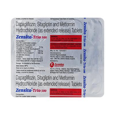 ZENSITA TRIO 500 Tablet 15's - Diabetes-Ant