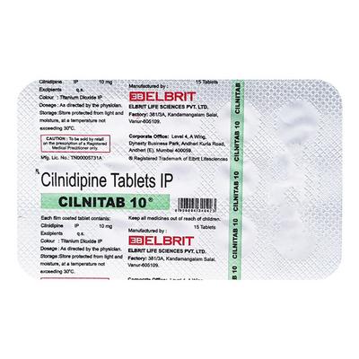 Cilnitab 10mg Tablet 15'S - Hypertension-Cal