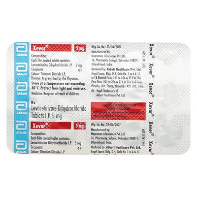 XEVOR 5 Tablet 15's - Allergies-Ant