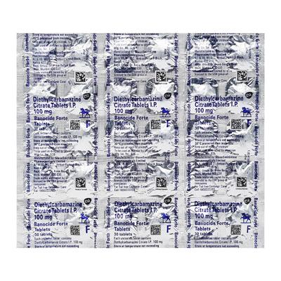 Banocide Forte Tablet 30'S - Parasitic Worms-Ant