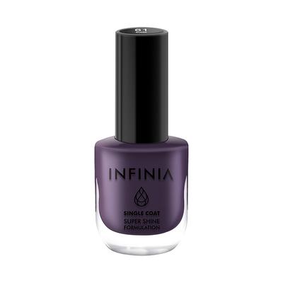 Infinia Purple Single Coat Nail Polish Shark 061 12 ml - Nail Polish