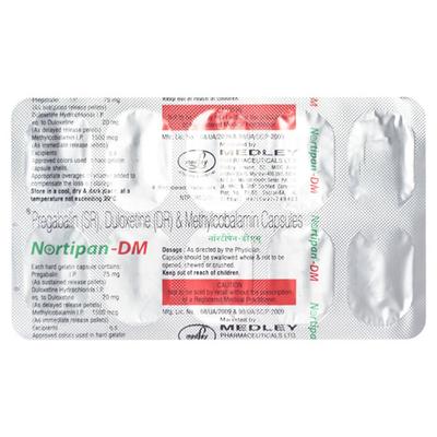 NORTIPAN DM Capsule 10's - Neuropathic Pain-Dru