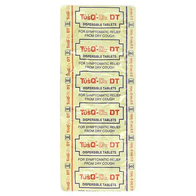 TUSQ DX DT Dispersible Tablet 10's - Cough And Cold-Cou