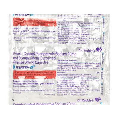 Razo D Capsule 15'S - Ulcer/Reflux/Flatulence-Aaa