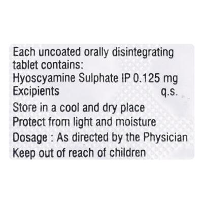 Hyocimax S Tablet 10'S - Muscle Spasm-Ant