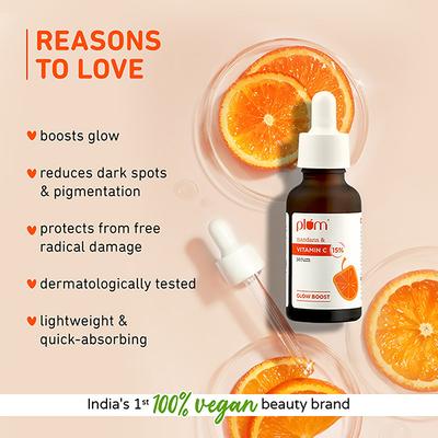 Plum 15% Vitamin C Face Serum Glow Boost with Mandarin 30ml - Face Serum