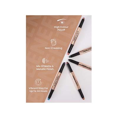 Swiss Beauty Chrome and Matte Twin Eyeshadow-Autumm Break 2 gm - Eyeshadow, Bases & Primers