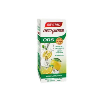 Revital Recharge ORS - Nimbu Pani Flavour 200 ml - Oral Rehydration (Ors)