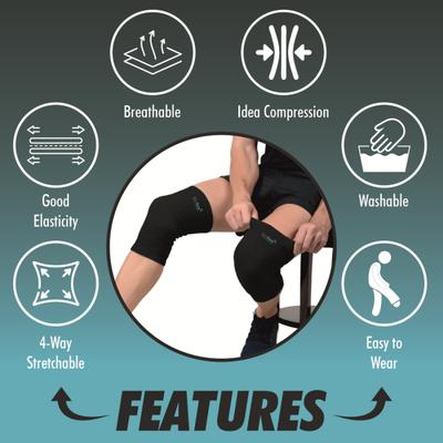AccuSure Orthopedic Pain Relief Knee Support (XL) 1's - Knee/Ankle/Leg/Foot Supports