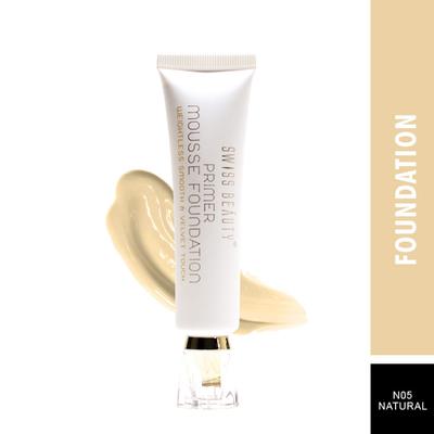 Swiss Beauty Primer Mousse Foundation - (Medium Beige) 30 ml - Foundation