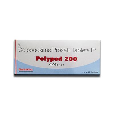 Polypod 200mg Tablet 10'S - Bacterial Infections-Cep