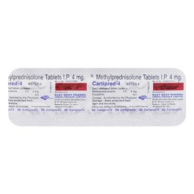 Cartipred 4mg Tablet 10'S - Hormonal Therapy-Cor