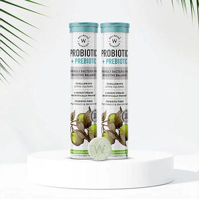 Wellbeing Nutrition Daily Probiotic + Prebiotic, 18 Billion CFU, 6 Strains Fiber for Digestion, Gut Health and Metabolism - Digestive Health