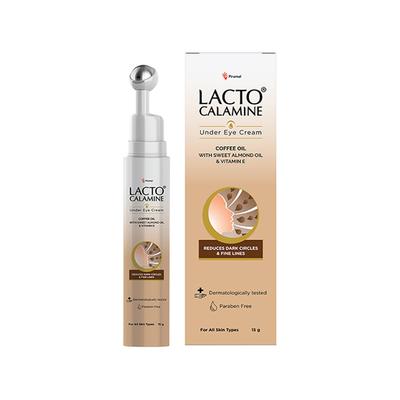Lacto Calamine Under Eye Cream for Dark Circles, Fine Lines and Puffy Eyes, Enriched with Coffee 15 gm - Under Eye Creams & Serums