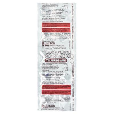 Telmiride Amh 40mg Tablet 10'S - Hypertension-Ang