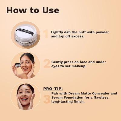 Pilgrim Translucent Setting Loose Powder Sets Makeup All Day Long Instant Oil Control Non-cakey & Flawless Finish 8 gm - Loose Powder