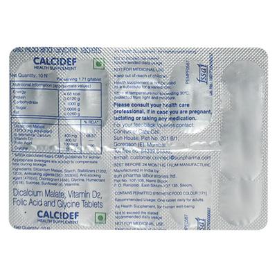 CALCIDEF Tablet 10's - Supplements-Vam