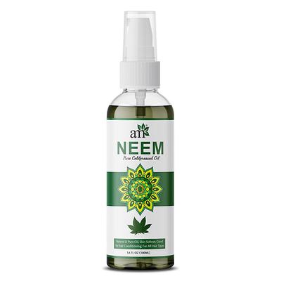 AromaMusk USDA Organic 100% Pure Cold Pressed Neem Oil For Hair, Skin & Nails - Natural Insect Repellent 100 ml - Hair Oils