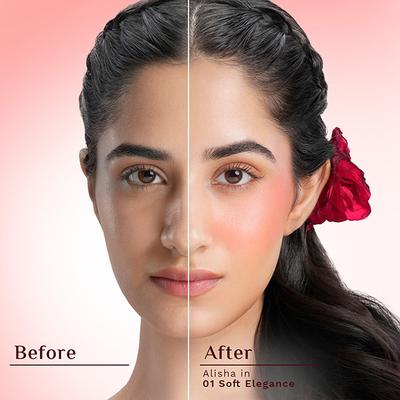 Pilgrim 3-In-1 Face Palette -Soft Elegance-Blush, Highlighter & Contour for Light Skin Tone 12 gm - Blushes