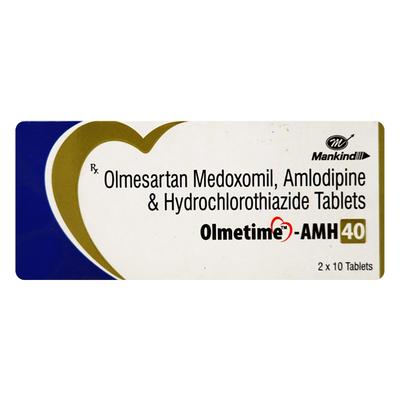 Olmetime Amh 40mg Tablet 10'S - Hypertension-Ang