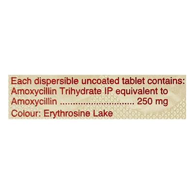 Novamox DT 250mg Tablet 15'S - Bacterial Infections-Pen