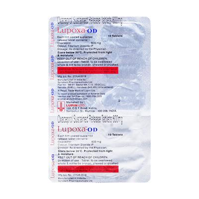 Lupoxa OD 600mg Tablet 10'S - Arthritis-Non
