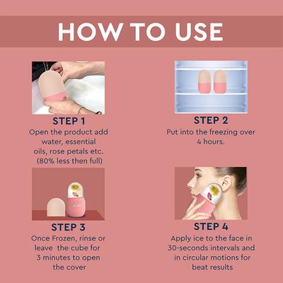 Gubb Ice Roller Face, Eye, and Neck Pink 50 gm - Massagers