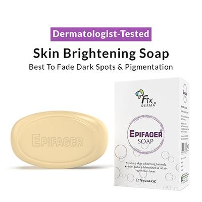 Fixderma Kojic Acid Soap, Epifager Soap, Fades Dark Spots, Brighten & Lighten the Skin (75 g) - Soaps