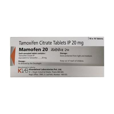 Mamofen 20mg Tablet 10'S - Cancer Oncology-Hor