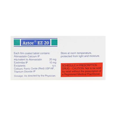 Aztor EZ 20mg Tablet 10'S - High Cholesterol-Dys