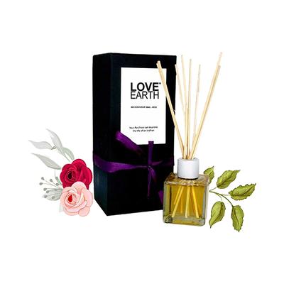 Love Earth Reed Diffuser Rose Fragrance with Rose Extracts - Aromatherapy 30 ml - Diffuser