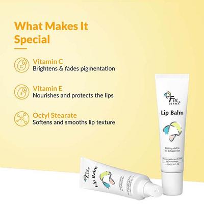 Fixderma Lip Balm with Vitamin C & E, Hydrates & Nourishes Dark, Dry Lips 15ml - Lip Balms