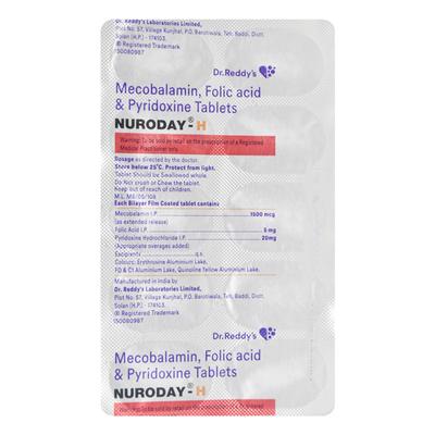 Nuroday H Tablet 10'S - Nootropics And Neurotrophics