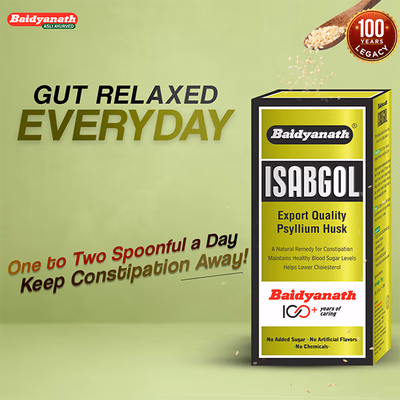 Baidyanath Isabgol Psyllium Husk Powder 200 g - Digestive Care