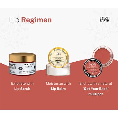 Love Earth Lip Tint & Cheek Tint Multipot-Got Your Back - Coral 8 gm (N) - Lip Stains & Tints