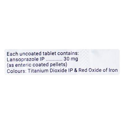 Junior Lanzol 30mg Tablet 10'S - Ulcer/Reflux/Flatulence-Aaa