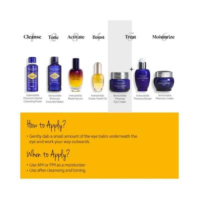L'Occitane Immortelle Precious Eye Cream 15 ml - Dark Circle & Wrinkle Busters