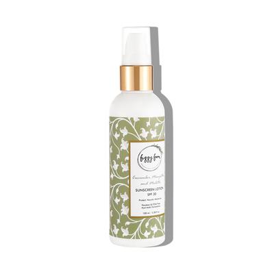 Fizzy Fern SPF 30 Sunscreen Lotion - Cucumber, Manjistha & Mulethi 100 ml - Lotions & Creams