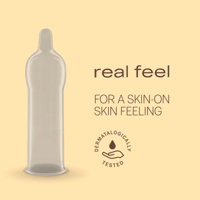 Durex Condoms - Real Feel 3's - Plain/Flavoured Condoms
