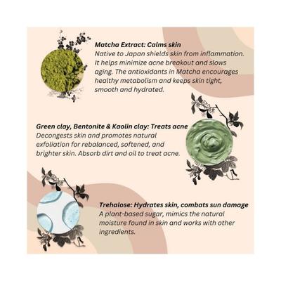 Purifying Matcha Clay Mask 50gm - Face Packs