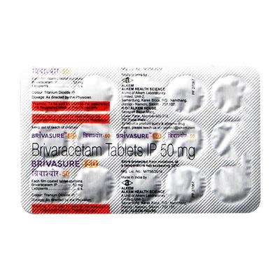 BRIVASURE 50 Tablet 15's - Epilepsy/Convulsion-Ant
