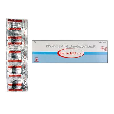 Telvas H 40/12.5 Tablet 10'S - Hypertension-Ang