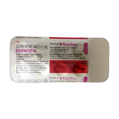 Zolpinite 10mg Tablet 10'S - Hypnosis-Hyp