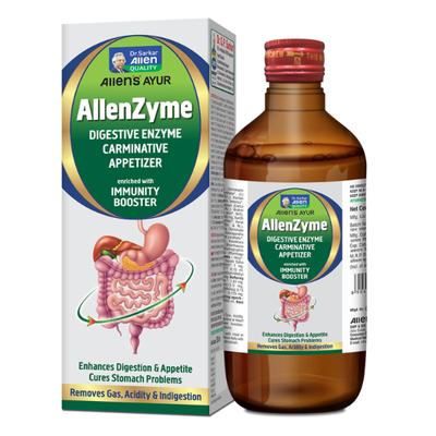 Allen Allenzyme No Added Sugar Liquid - Pineapple 450 ml - Personal Care (Ayush)